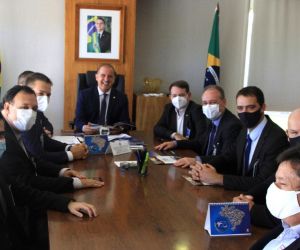 Visita aos ministros Onix Lorenzoni e Flávia Arruda