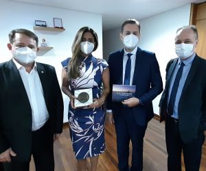 Visita aos ministros Onix Lorenzoni e Flávia Arruda