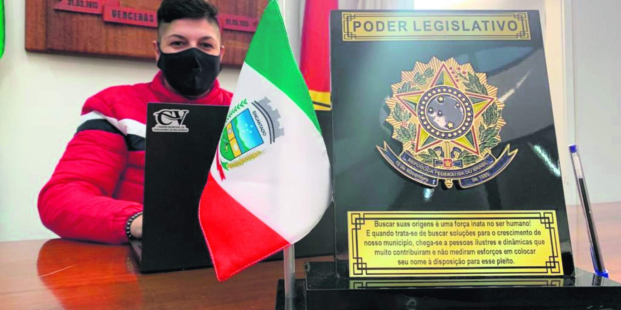 Yê preside a câmara de veradores de Encantado Yê preside a câmara de veradores de Encantado