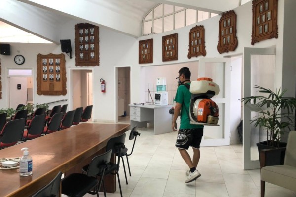 Câmara passou por sanitização 