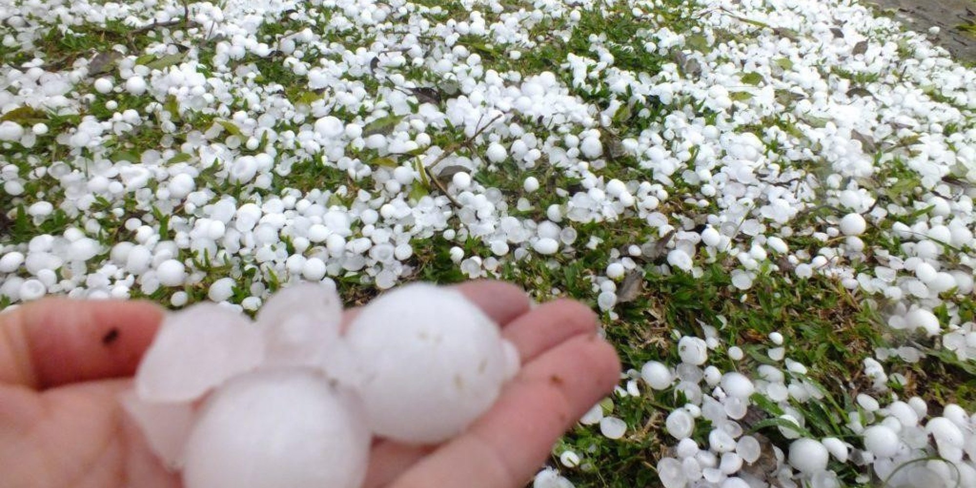 Cidades no estado registraram queda de granizo nesta segunda-feira