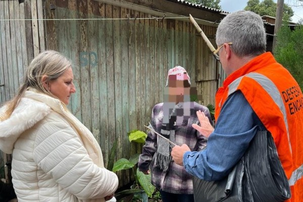 Prefeitura de Encantado auxiliou famílias afetadas pela chuva