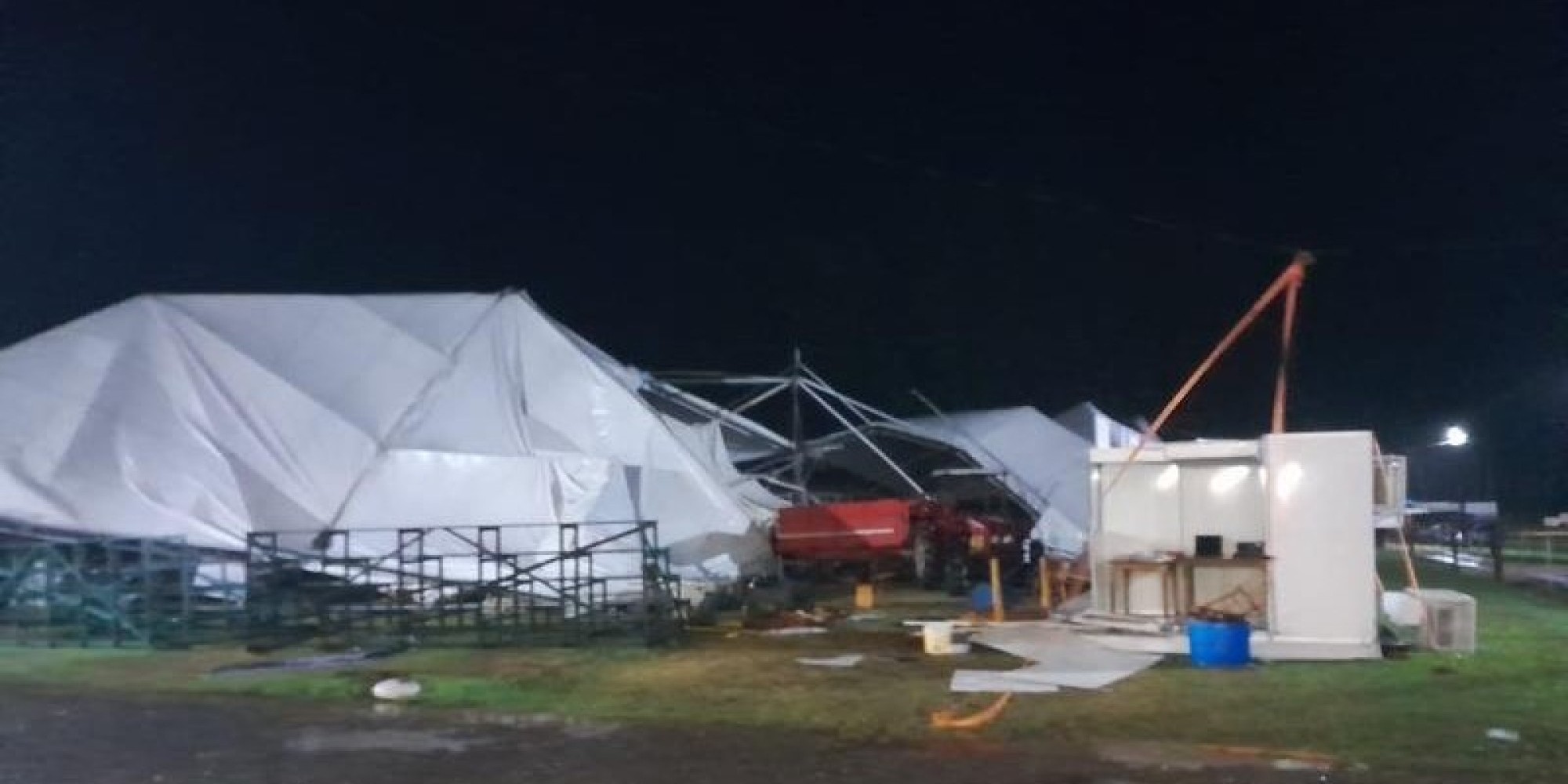Estragos com o temporal suspendem a Expoagro Afubra nesta quinta-feira (21)