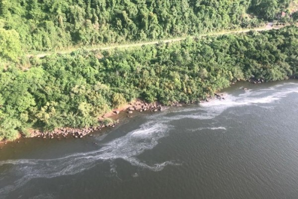Baixo nível do Taquari pode estar causando espuma branca