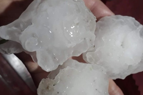 Chuva com granizo já foi registrada na metade sul do RS nesta madrugada