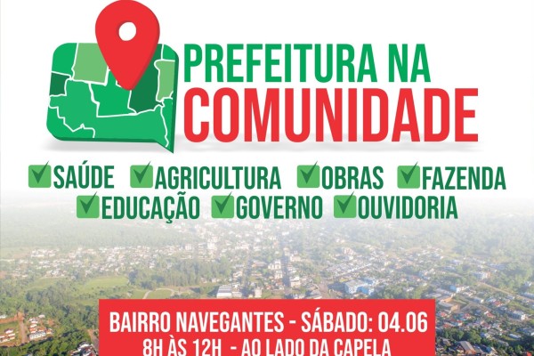 Bairro Navegantes receberá no sábado (4), o Projeto “Prefeitura na Comunidade” 