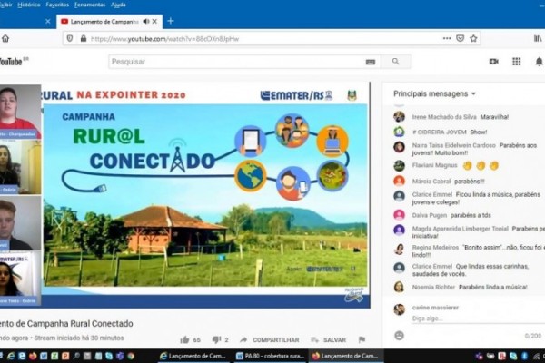 Jovens que moram no campo participaram do lançamento da campanha 