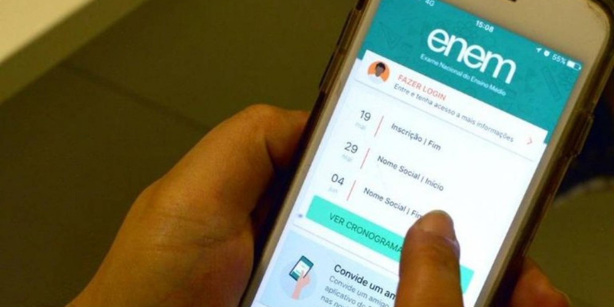 Notícia sobre cancelamento do Enem é falsa Notícia sobre cancelamento do Enem é falsa