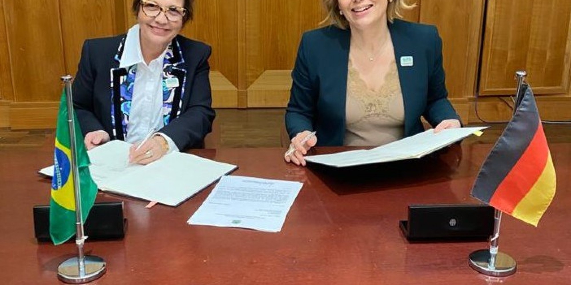 Ministras assinaram acordo depois do Fórum Global da Alimentação e da Agricultura (GFFA), em Berlim Ministras assinaram acordo depois do Fórum Global da Alimentação e da Agricultura (GFFA), em Berlim