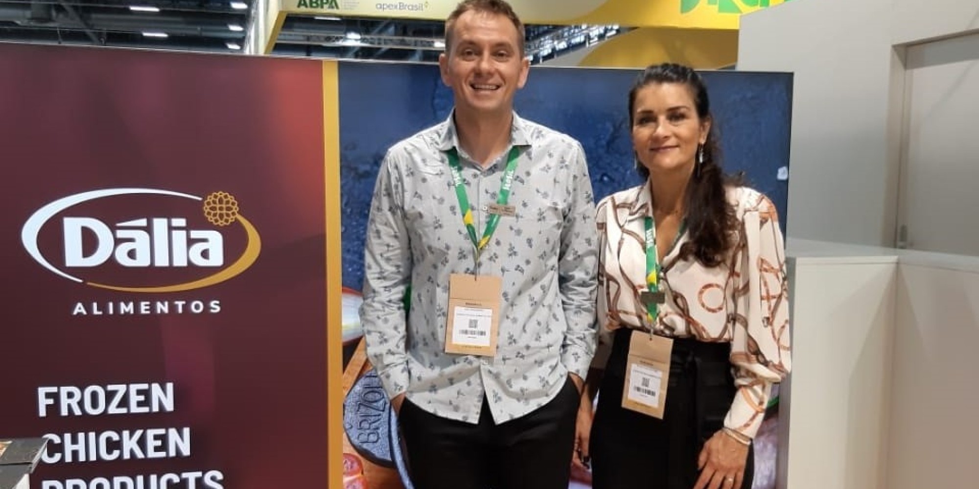 Dália presente em feira na Europa  