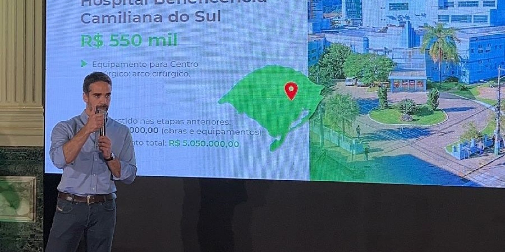 Governo do Estado anuncia novo aporte ao Hospital Santa Terezinha, de Encantado