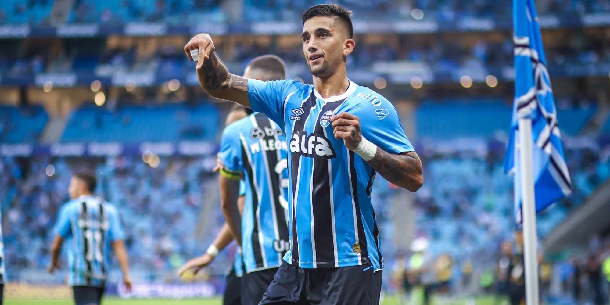 Grêmio vence o Santos por 1 a 0 e respira no Brasileirão