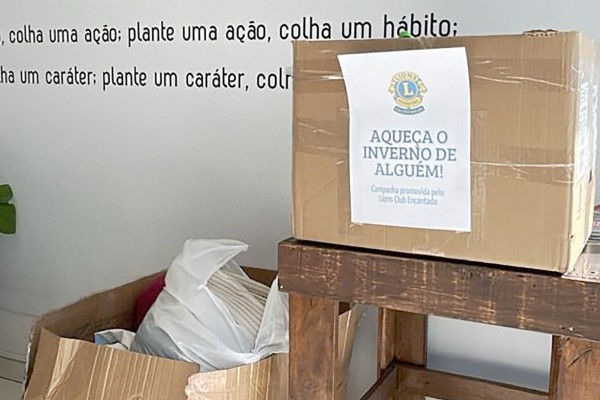 As doações podem ser entregues diretamente a integrantes do clube ou deixadas em um dos pontos de arrecadação espalhados pelo município.