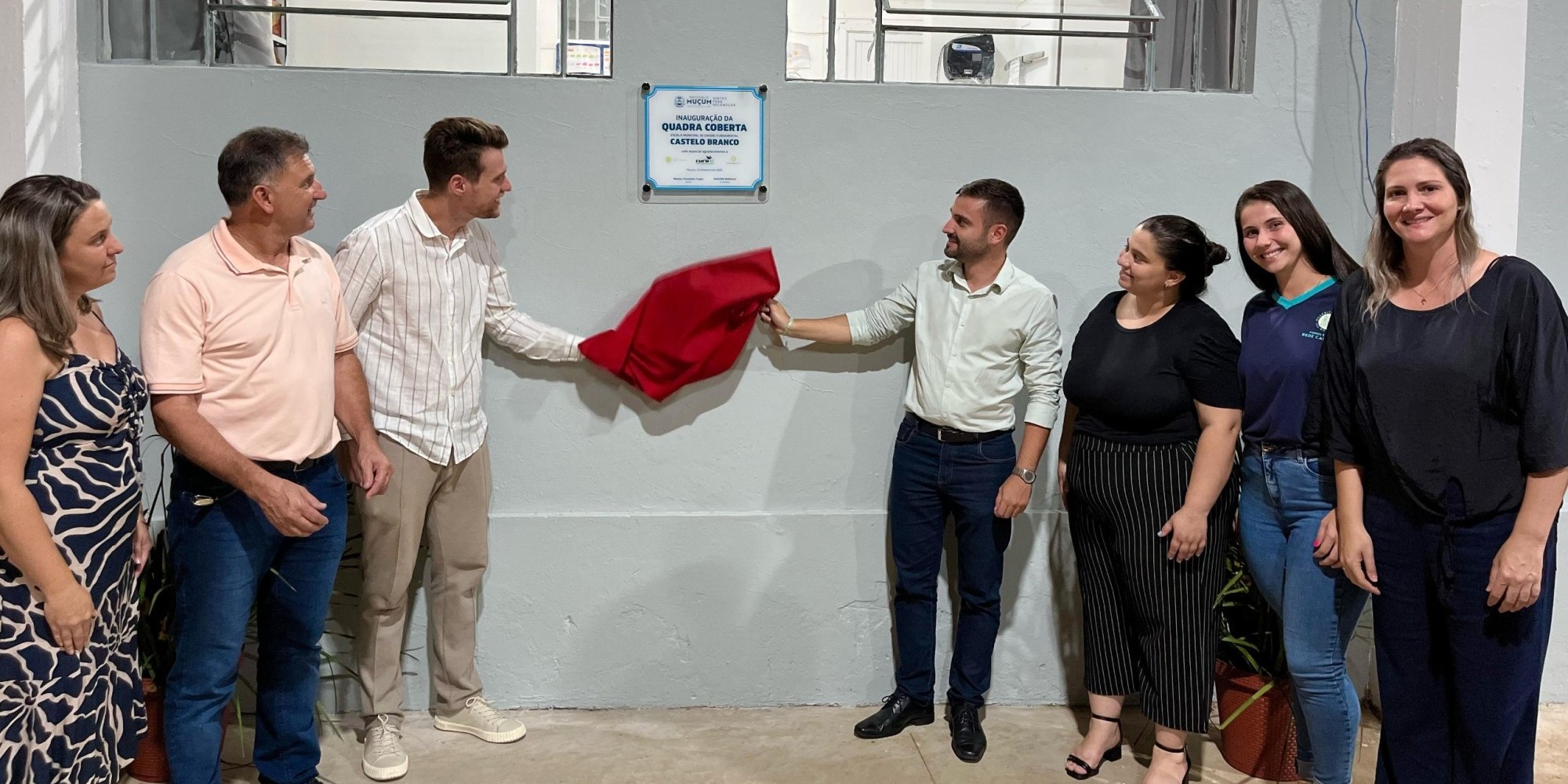 Muçum inaugura quadra coberta na E.M.E.F. Castelo Branco