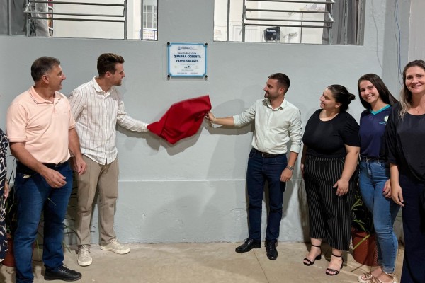 Muçum inaugura quadra coberta na E.M.E.F. Castelo Branco