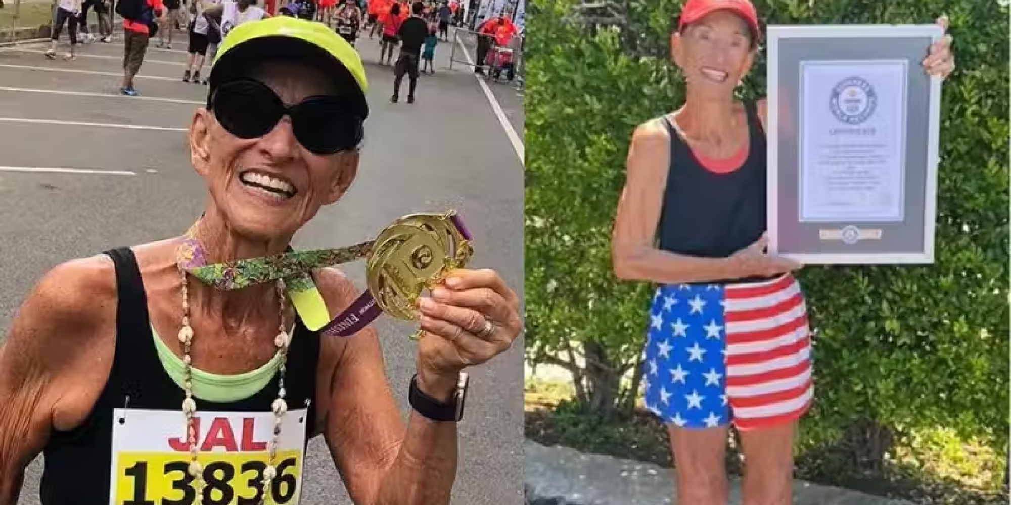 Vovó de 92 anos completa maratona e entra para o Guinness World Records