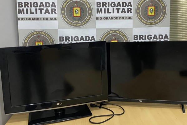 BM prende mulher por receptação de televisores em Encantado