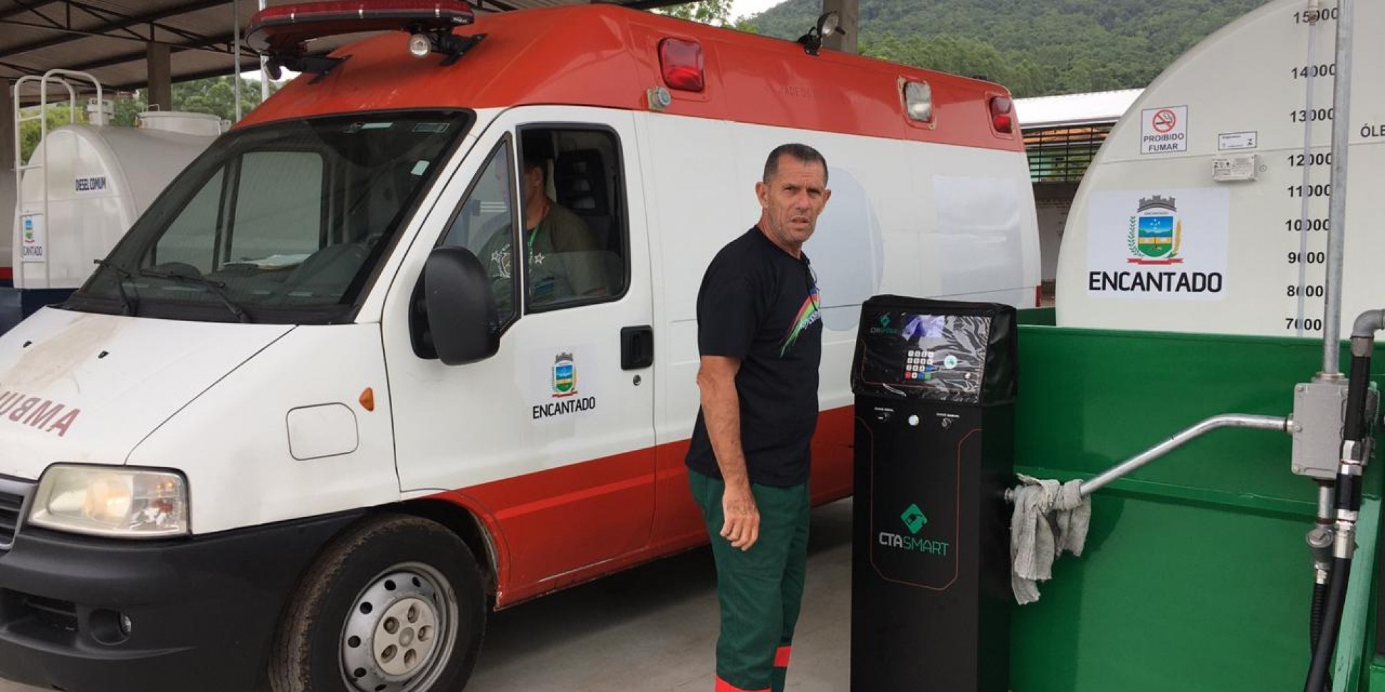 Frota de Encantado é abastecida em posto de combustível próprio do município