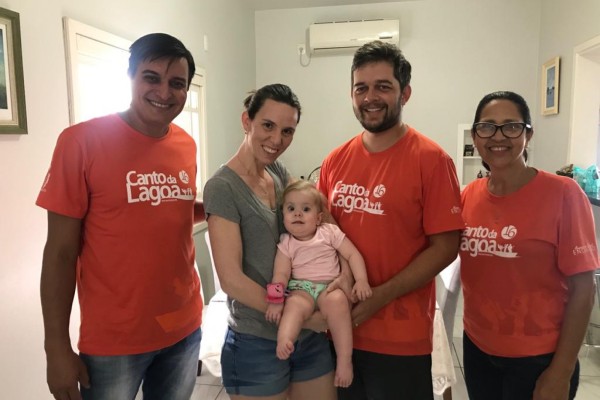 Integrantes da comissão visitaram a Lívia, em Teutônia 
