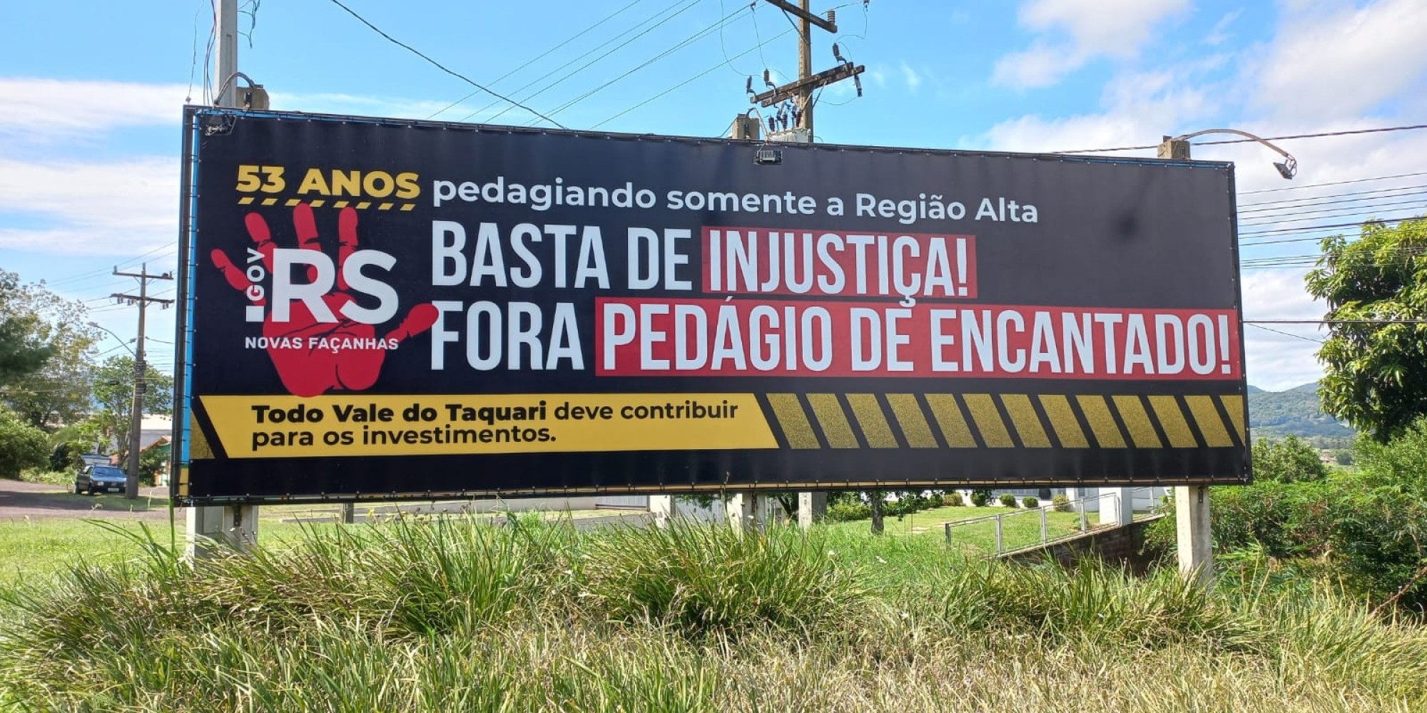 Pedágio será bloqueado no sábado