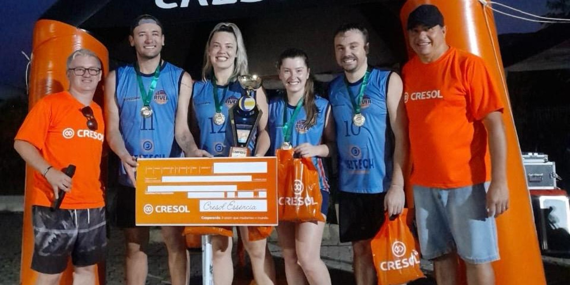 River é campeão do 2º Torneio de Vôlei da Administração Municipal de Encantado