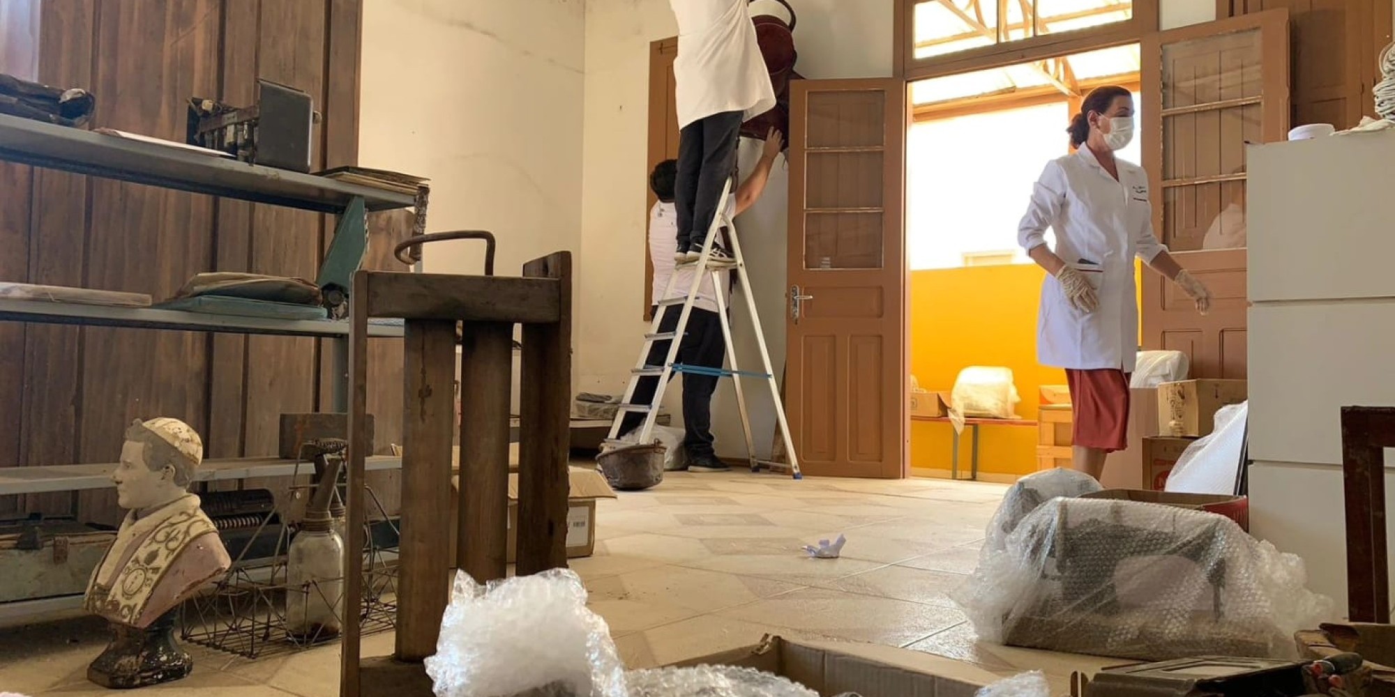 Acervo do Museu Municipal de Muçum é retirado para restauro