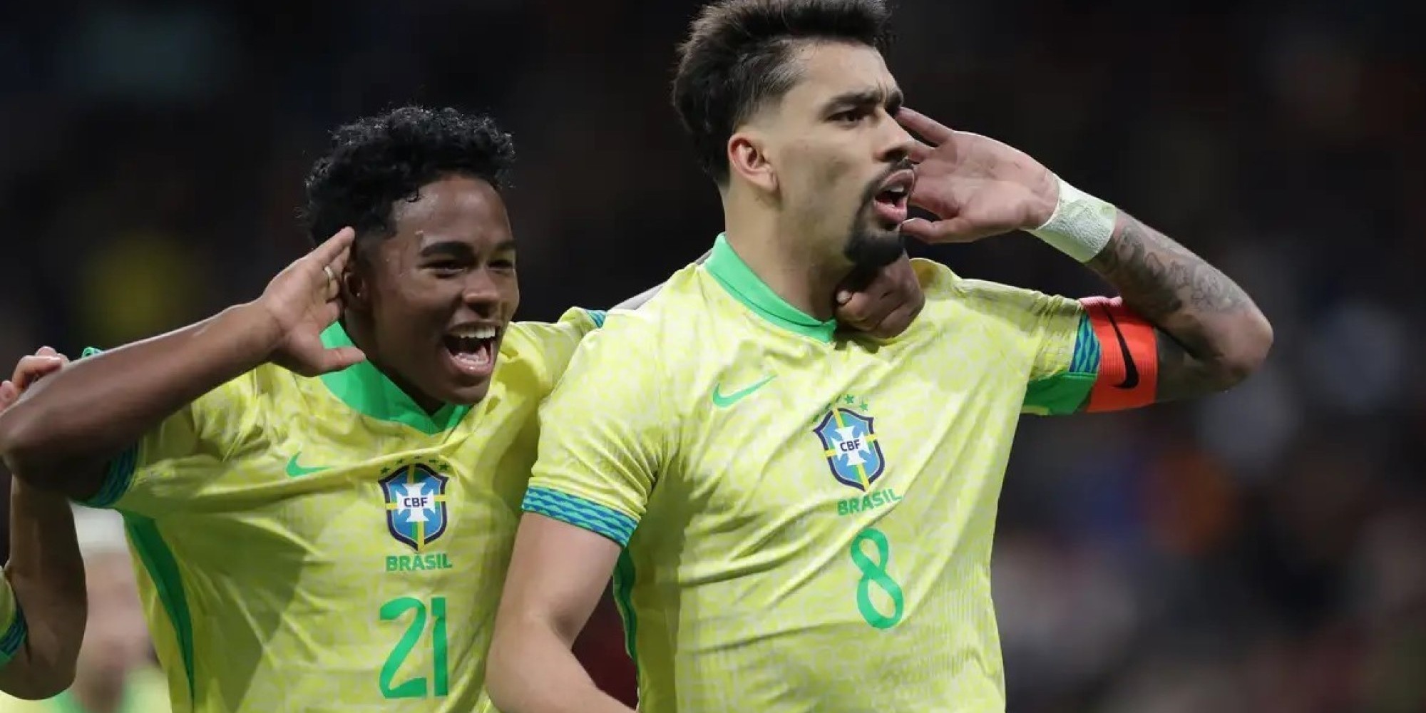 Rodrygo, Endrick e Lucas Paquetá marcaram para a seleção canarinho. Rodrygo, Endrick e Lucas Paquetá marcaram para a seleção canarinho.