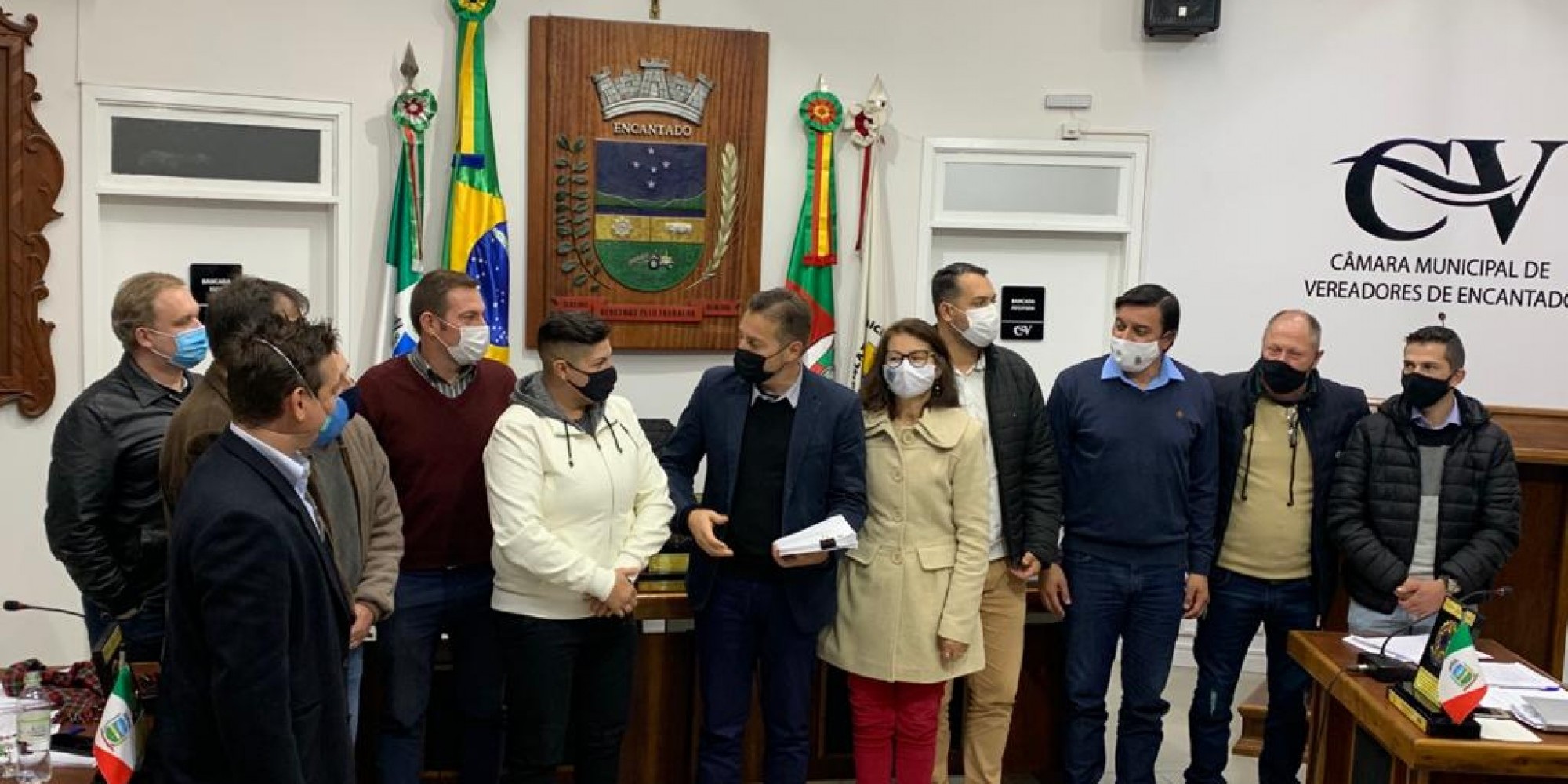 Encontro ocorreu pouco antes da sessão ordinária de ontem Encontro ocorreu pouco antes da sessão ordinária de ontem