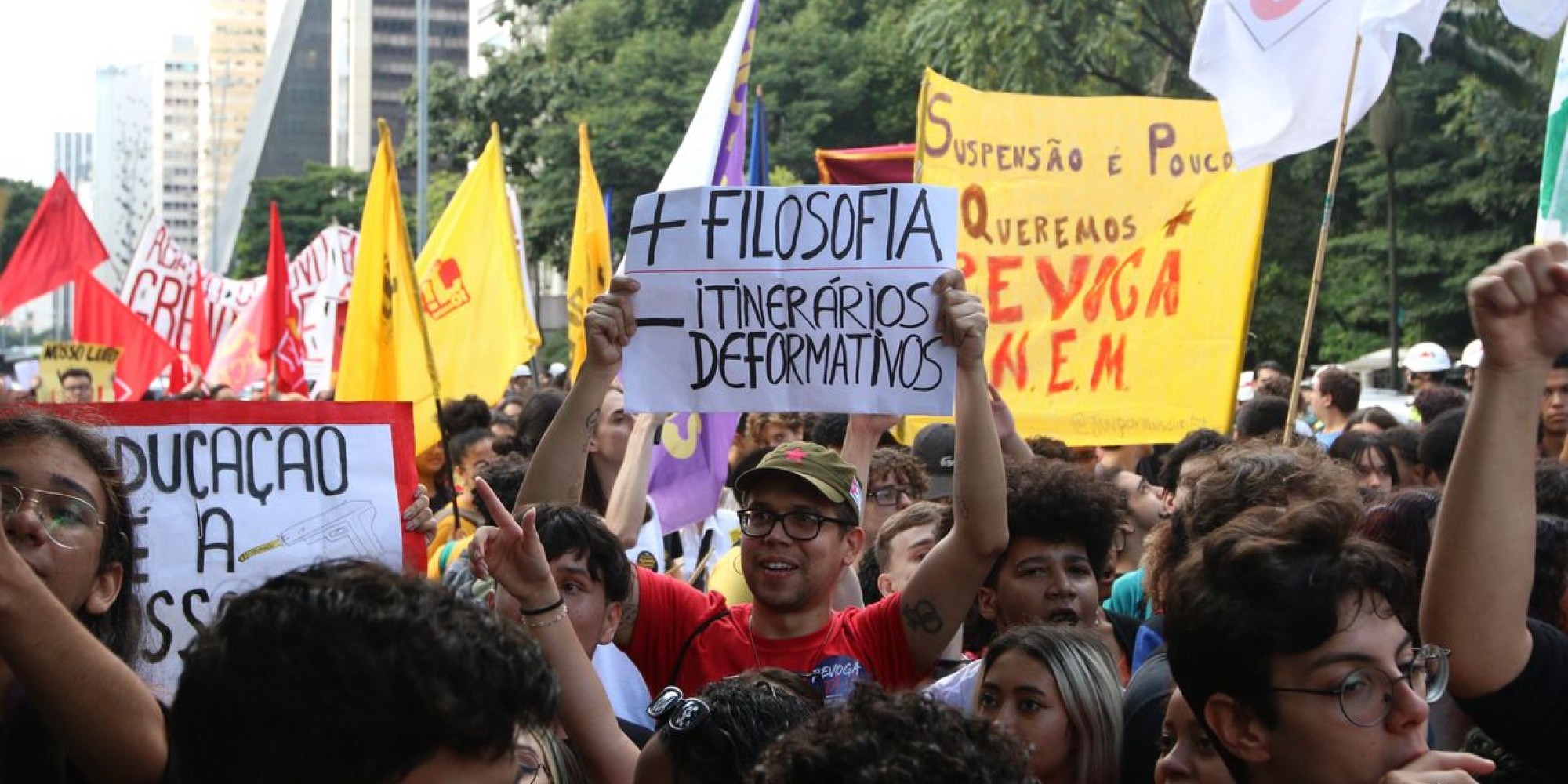 Entre as demandas está a revogação do novo ensino médio. Entre as demandas está a revogação do novo ensino médio.
