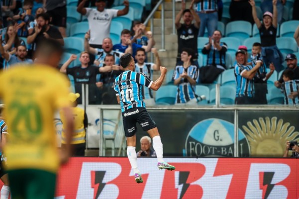 Cristaldo fez o gol da vitória sobre o Cuiabá na Arena, no sábado (20), pela terceira rodada do Brasileirão.