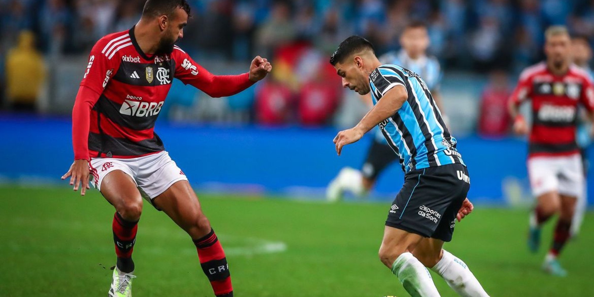 Primeiro jogo, em Porto Alegre, terminou com o placar de 2 a 0 para a equipe rubro-negra.