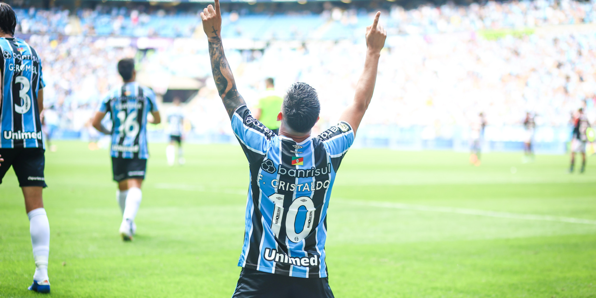 Com gols de Cristaldo e um gol contra de Ruan, a equipe gaúcha alcançou 44 pontos e assegurou matematicamente sua permanência na elite do futebol brasileiro para 2025. Com gols de Cristaldo e um gol contra de Ruan, a equipe gaúcha alcançou 44 pontos e assegurou matematicamente sua permanência na elite do futebol brasileiro para 2025.